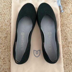 Rothy's Women's Merino Dark Green Flats